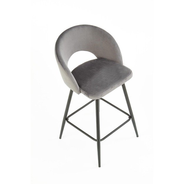 H96 bar stool, color: grey 9