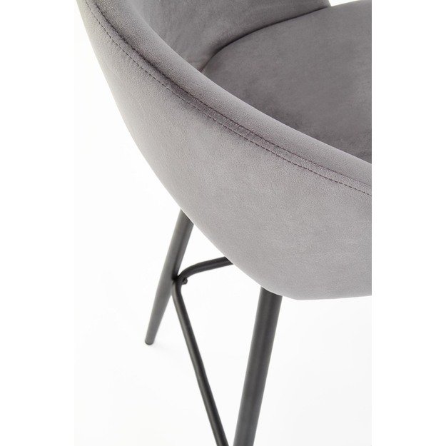 H96 bar stool, color: grey 16