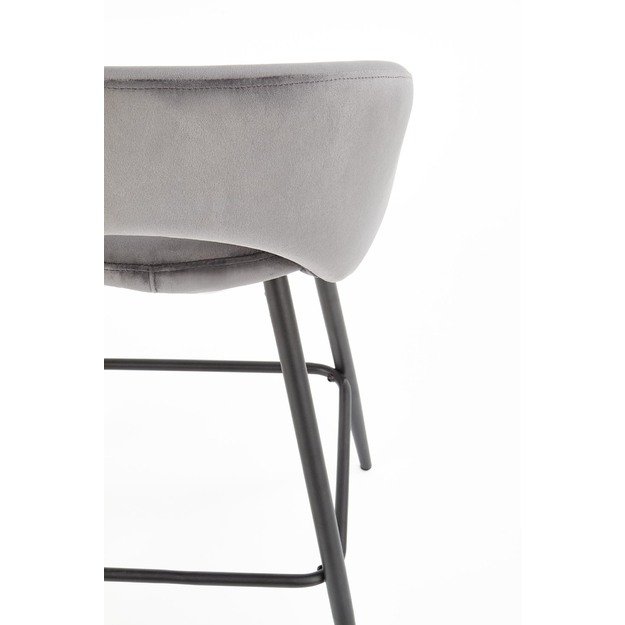 H96 bar stool, color: grey 5