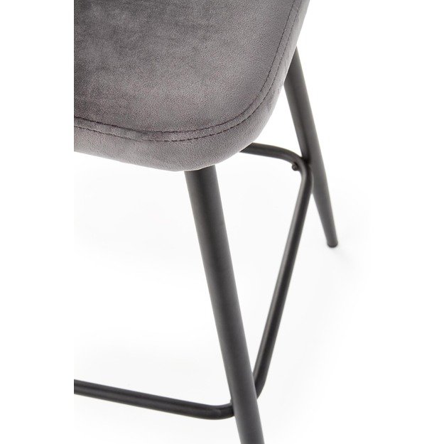 H96 bar stool, color: grey 15