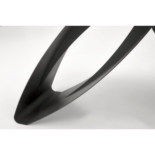 HILARIO extension table, black marble / black 2