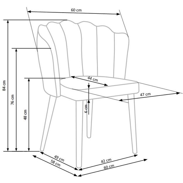 K386 chair, color: dark green 12