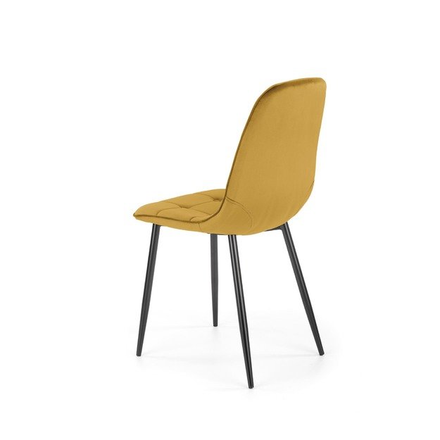 K417 chair, mustard velvet 6