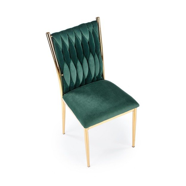 K436 chair color: dark green / gold 18