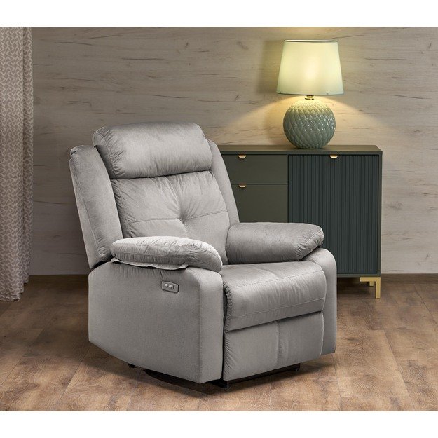 LORIS recliner, color: grey 5