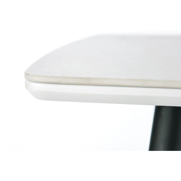 MARCO table, color: top - white marble, legs - black