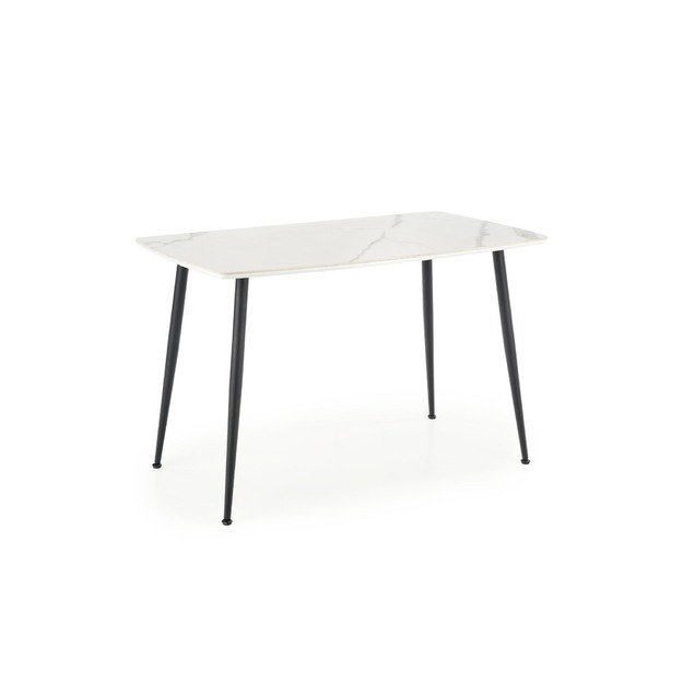 MARCO table, color: top - white marble, legs - black 9