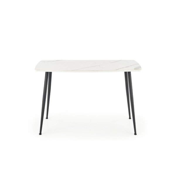 MARCO table, color: top - white marble, legs - black