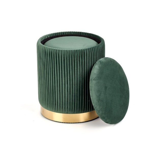 MONTY set of two stools: color: dark green 12