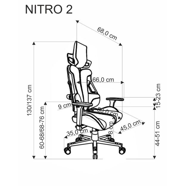 NITRO 2 office chair, grey / black 4