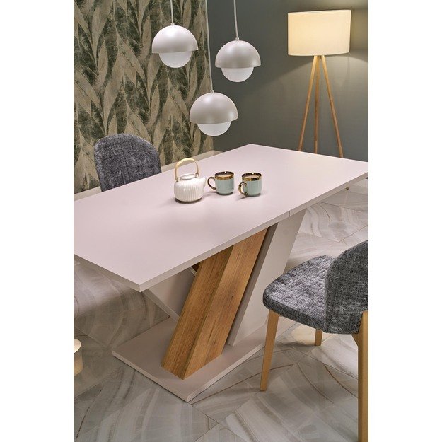 BRANDON extension table, cashmere / cremona oak 11