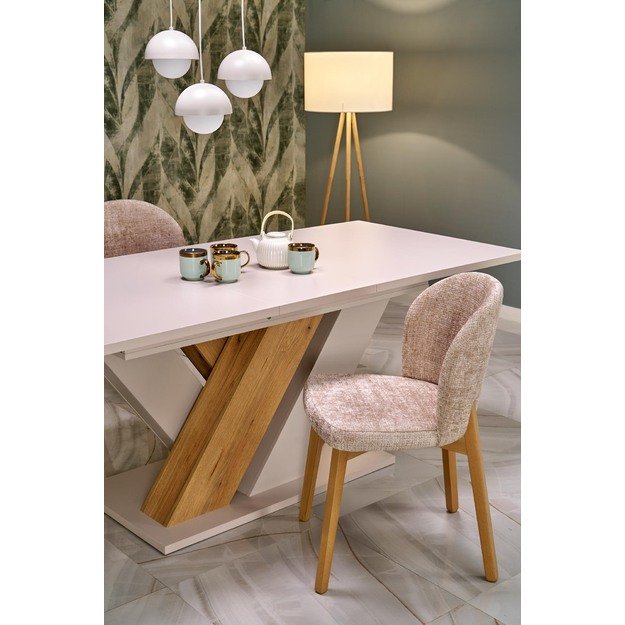 BRANDON extension table, cashmere / cremona oak 8