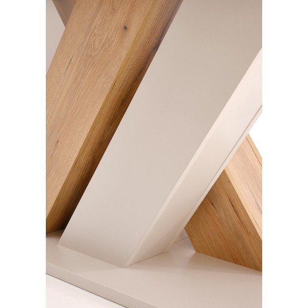 BRANDON extension table, cashmere / cremona oak 1