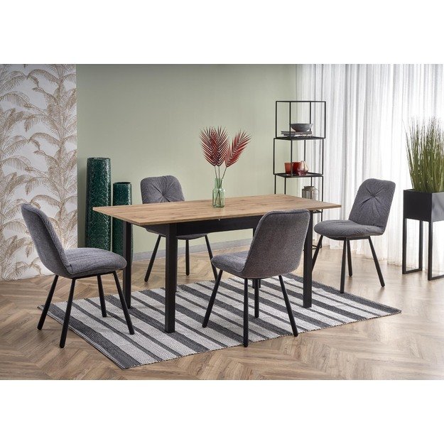 GREG table, color: wotan oak/black