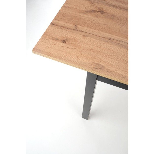 GREG table, color: wotan oak/black 5