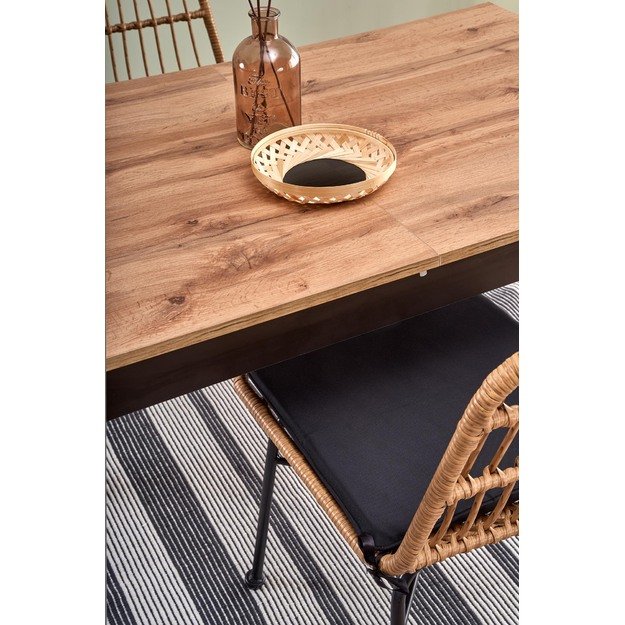 GREG table, color: wotan oak/black 12