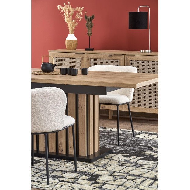 LAMELLO extension table, artisan oak / black 21