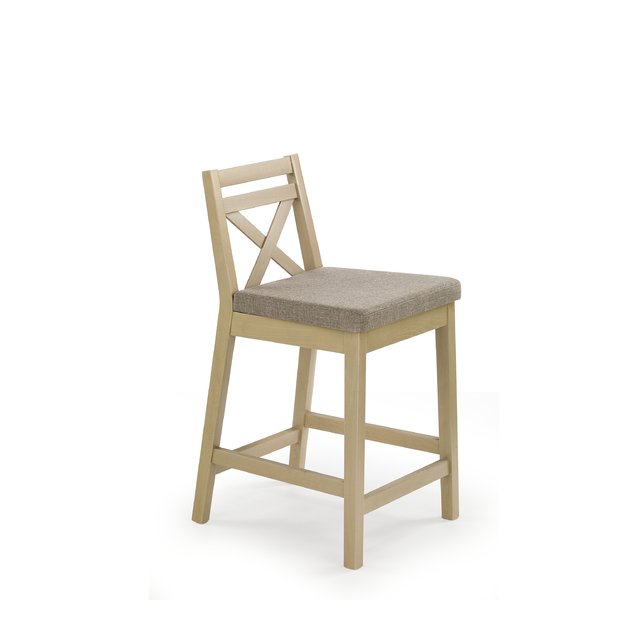 BORYS LOW bar stool, color: sonoma oak / INARI 23