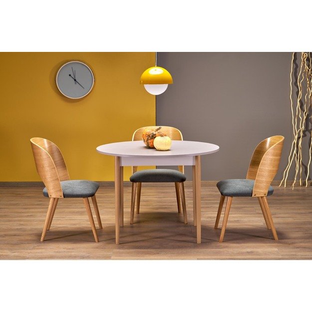 PIVOT extension table top - cashmere, legs - natural