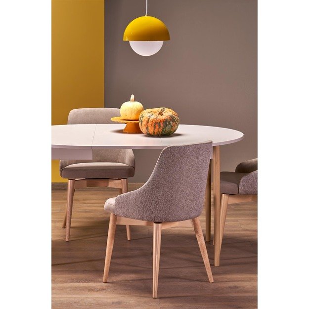 PIVOT extension table top - cashmere, legs - natural 13