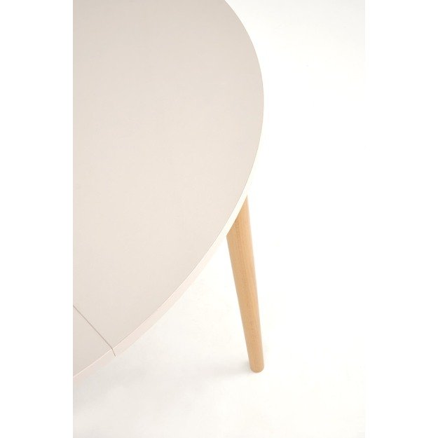 PIVOT extension table top - cashmere, legs - natural 1