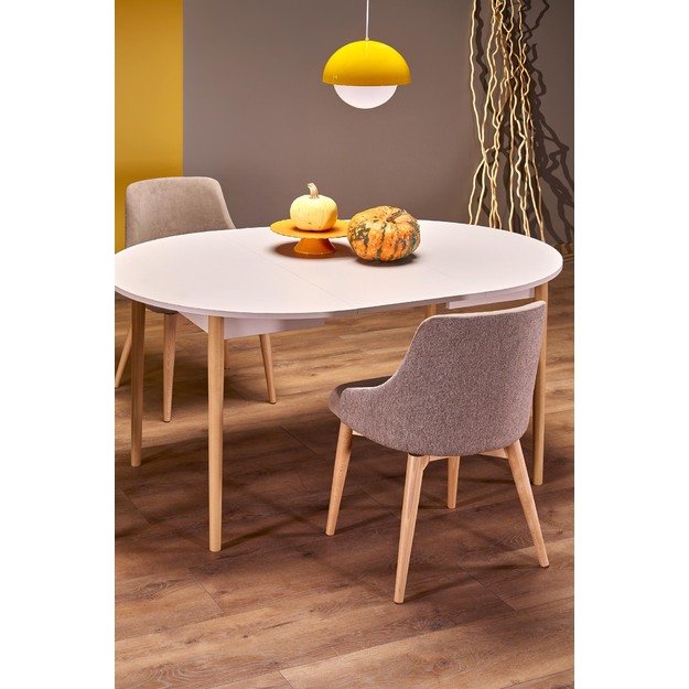 PIVOT extension table top - cashmere, legs - natural 11