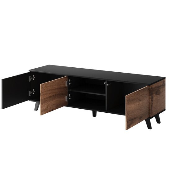RANDOM RTV-1 TV-stand, color: wotan oak/black 2