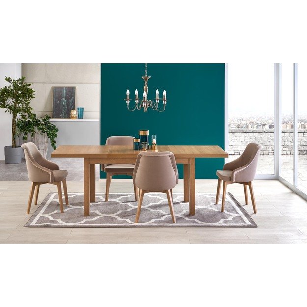TIAGO 2 extension table, craft oak / craft oak 8