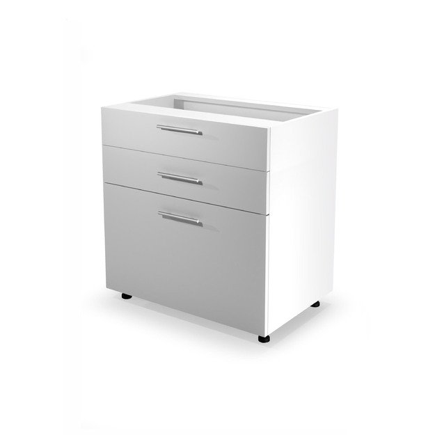 VENTO DS3-80/82 lower cabinet with drawers, color: white/white
