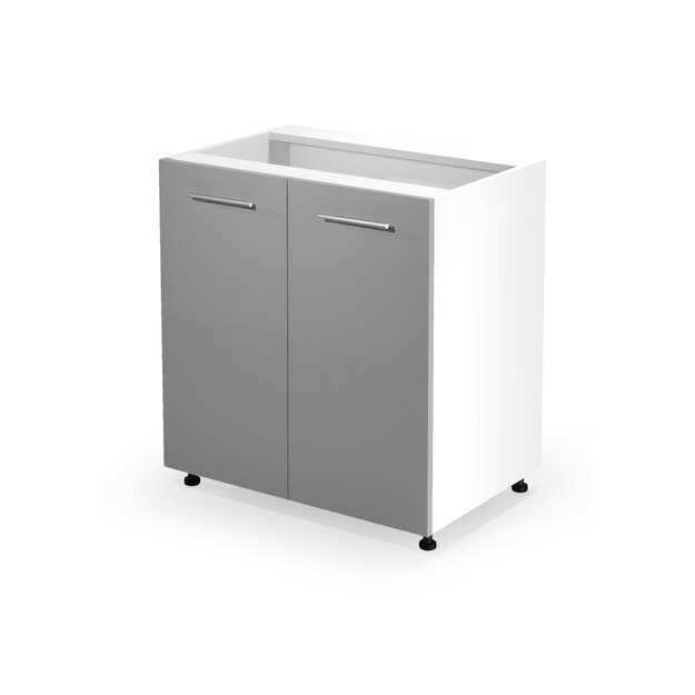 VENTO D-80/82 lower cabinet, color: white / light grey
