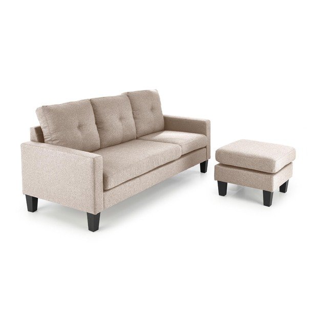GERSON sofa with ottoman, color: beige 5