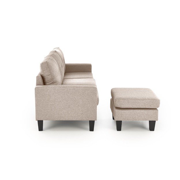 GERSON sofa with ottoman, color: beige 4