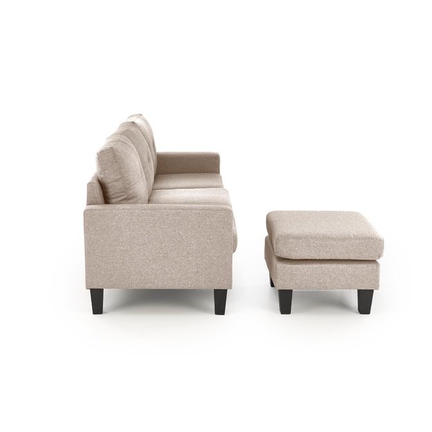 GERSON sofa with ottoman, color: beige