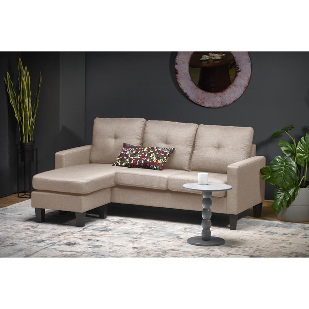 GERSON sofa with ottoman, color: beige