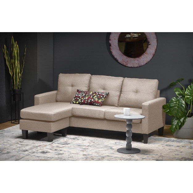 GERSON sofa with ottoman, color: beige 2