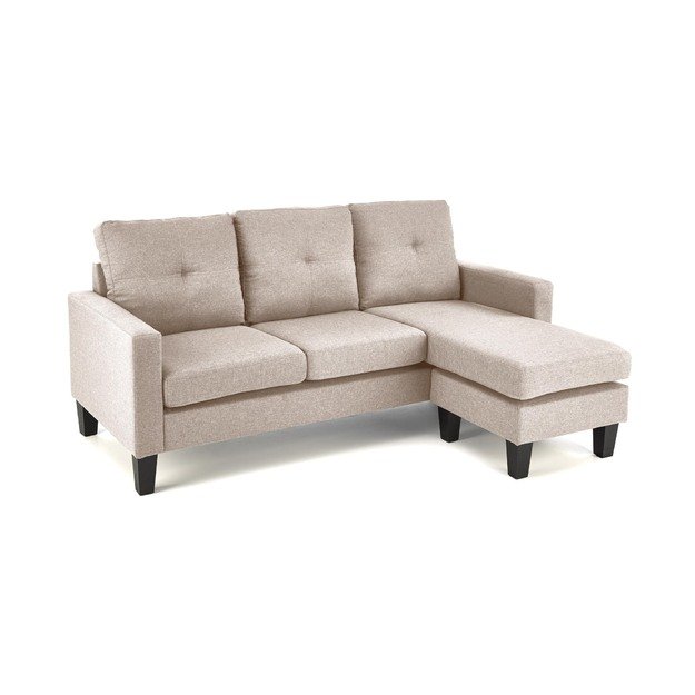GERSON sofa with ottoman, color: beige 7