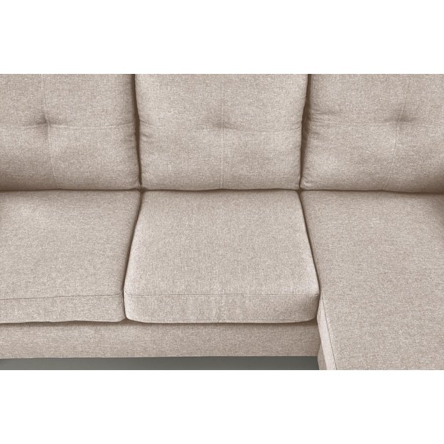GERSON sofa with ottoman, color: beige