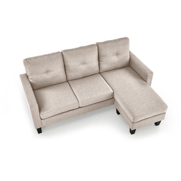 GERSON sofa with ottoman, color: beige