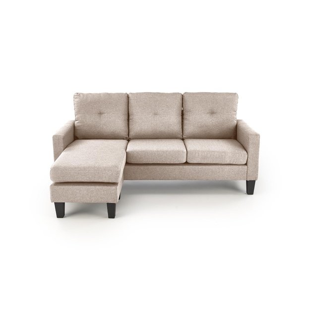 GERSON sofa with ottoman, color: beige