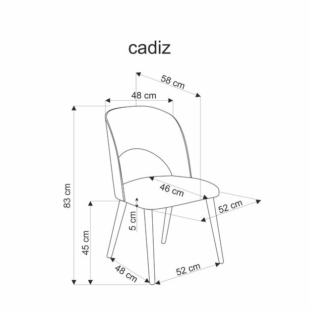 CADIZ chair, natural / grey 2