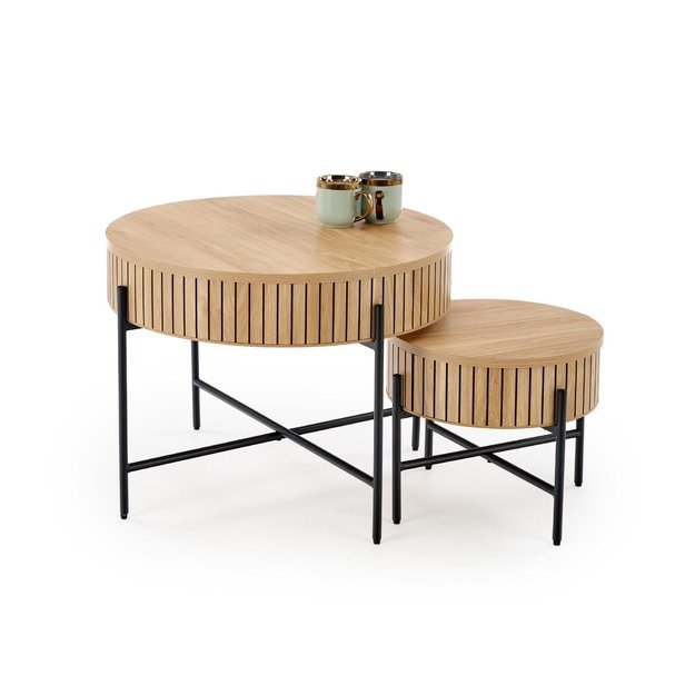 DANTE set of two, wnatural/black