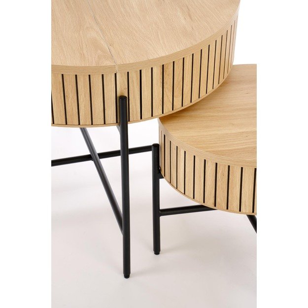 DANTE set of two, wnatural/black 16