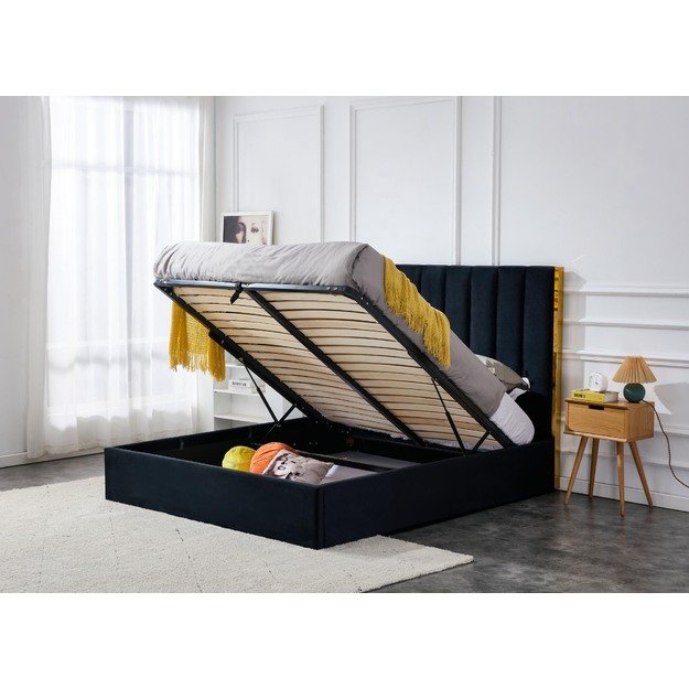 PALAZZO 160 bed, black / gold 7