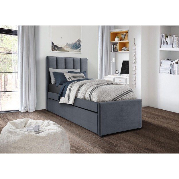 RUSSO 90 cm bed grey 4