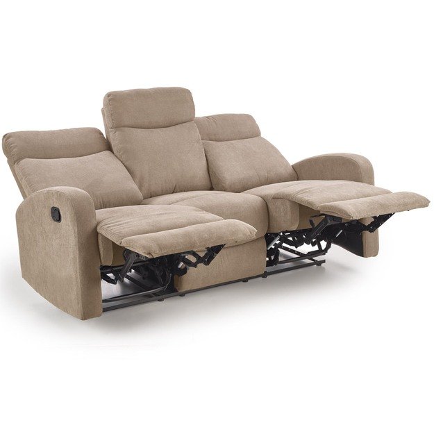 OSLO 3S sofa with recliner function color: beige 8