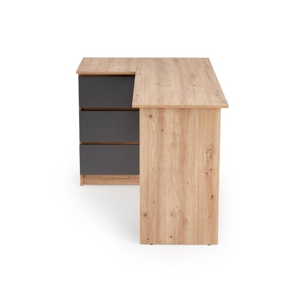 BEGA desk, artisan oak / graphite 6