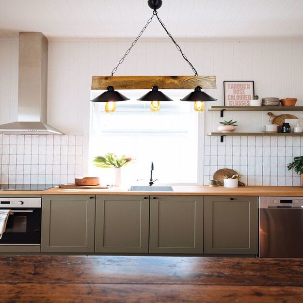 &Uuml;&ccedil; Şapka Avize