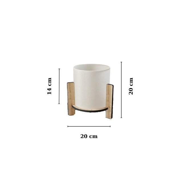 Pine Table Lamp - Oak 2