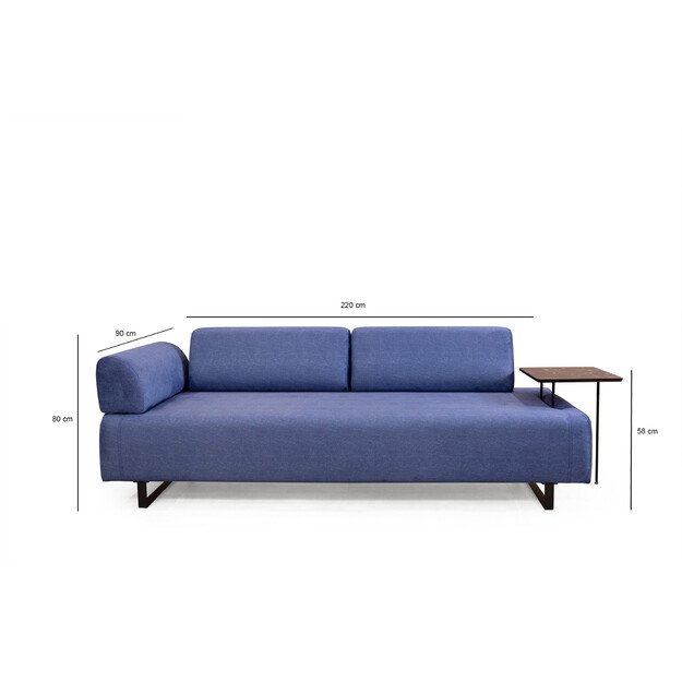 Infinity with Side Table - Blue 12