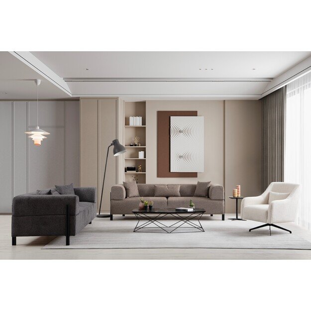 Gio 3 Seater - Brown 3